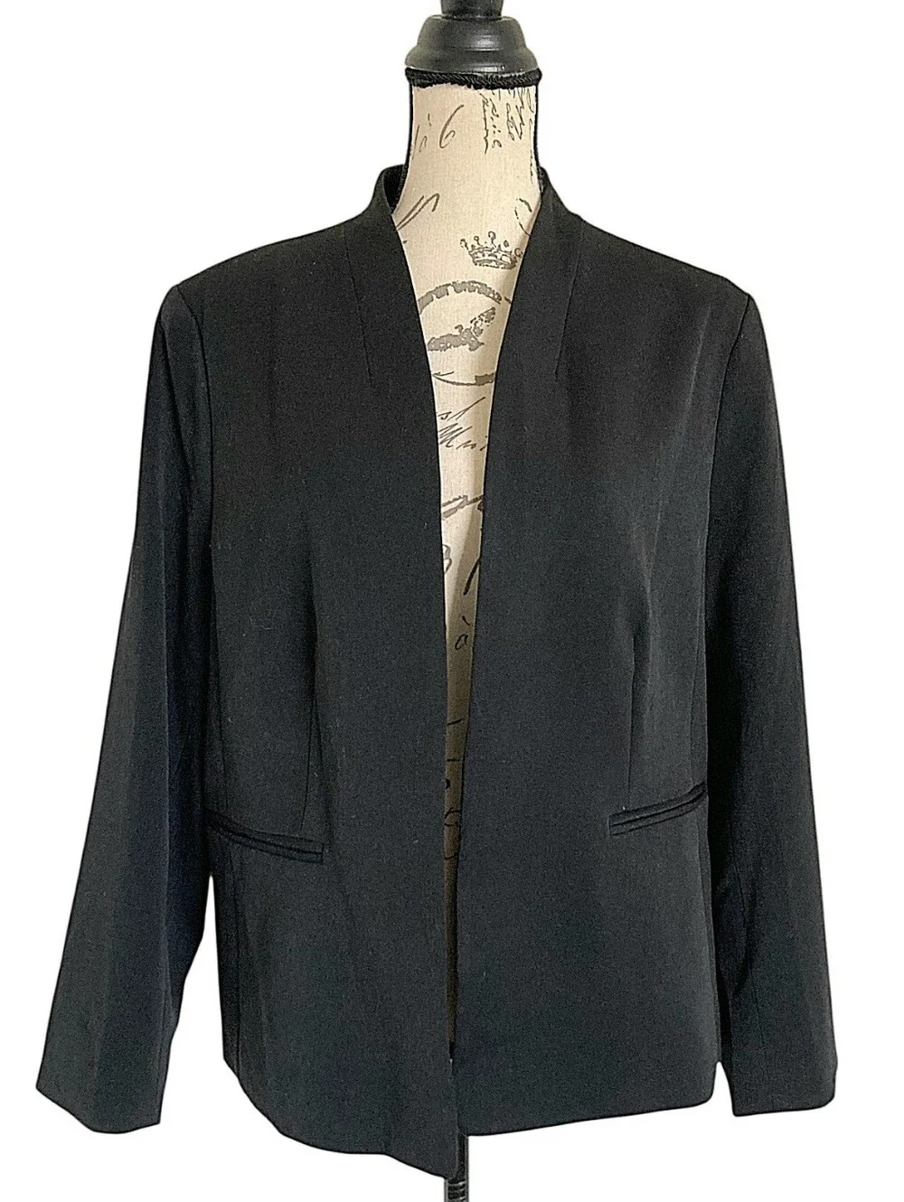 J. Crew Black Open-Front Blazer